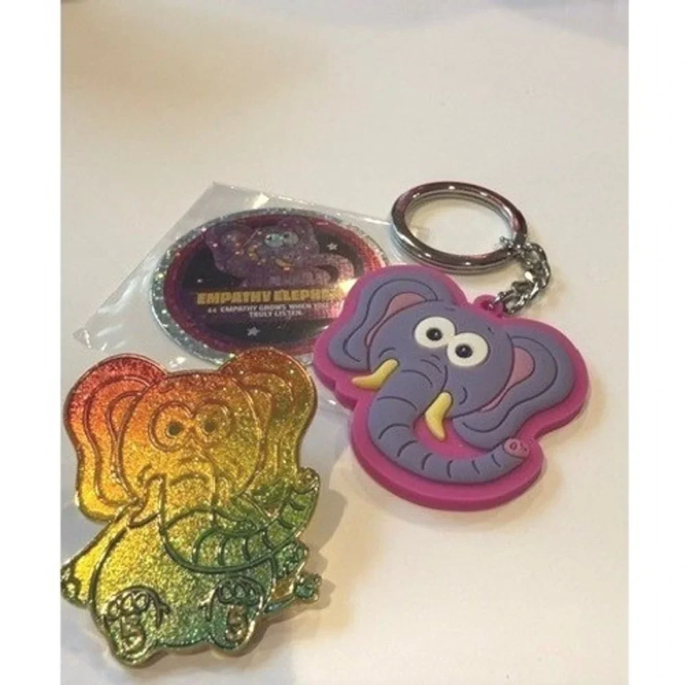 VeeFriends Empathy Elephant Rainbow New year You Pin 199 Keychain Signed Set